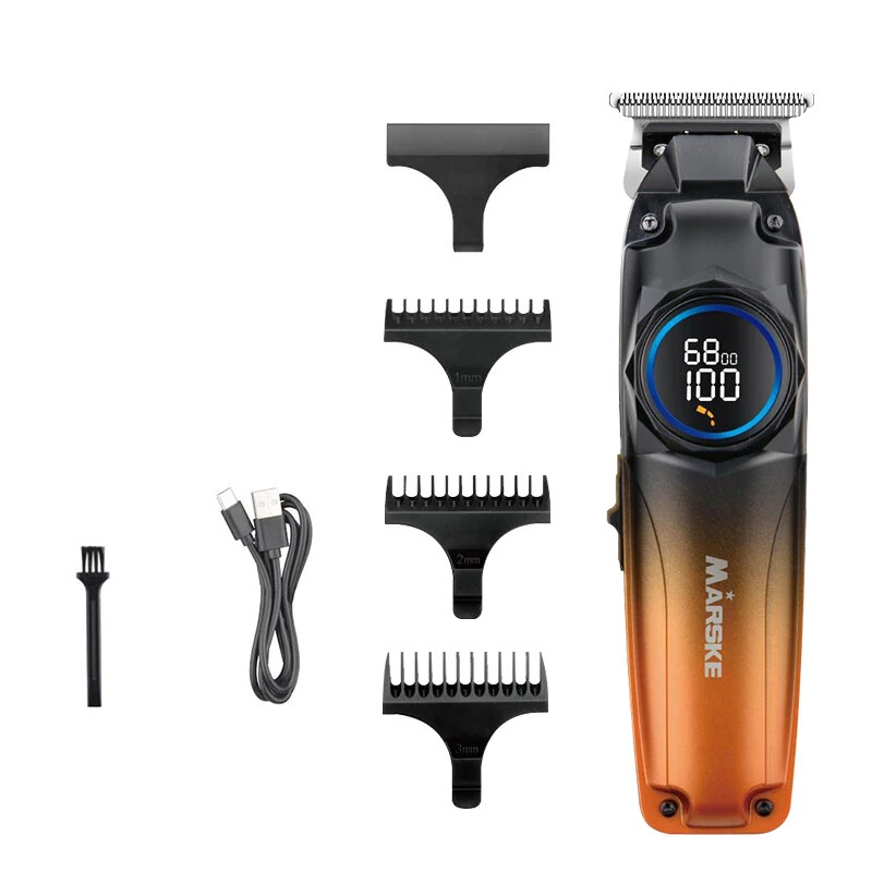 (image for) MARSKE MS-5601 Hair Clipper for Men With Fade Design LED Display Cordless USB Rechargeable Stainless Steel Blades 1800mAh Battery